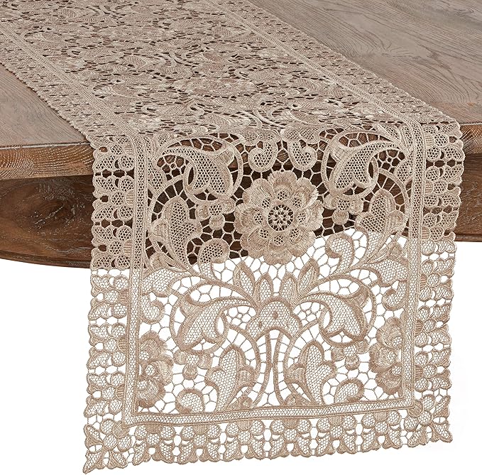 Floral Vintage Lace Table Runner