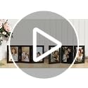 decorUhome Triple 4x6 Picture Frame Vertical, Engineered Wood Trifold Photo Frame with Plexiglass for Tabletop Display, 4x...