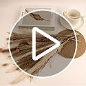 65PCS Pampas Grass Decor, Including pompas Floral, Reed Dried Grass and Bunny Tails Dried Flowers, Natural Dried Pampas Gr...