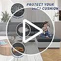 MAXIJIN Waterproof Couch Cushion Covers Stretch Sofa Seat Slipcovers Washable，Sectional Outdoor Cushion Covers with Elasti...
