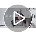 SLENPET 6 inch USB Small Desk Fan, 4 Speeds, Ultra-quiet, 90° Adjustment for Better Cooling, Portable Mini Powerful Deskto...