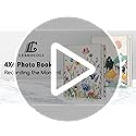 Lebrocoli Photo Album 4x6, 56 Pockets Small Picture Book Bottle Flowers Floral, Personalized Large Capacity Mini PU Leathe...