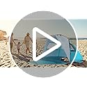 Wolfwise Instant Beach Tent Sun Shelter with Zippered Extendable Porch for Privacy, Portable Beach Tents with Carrying Ba...