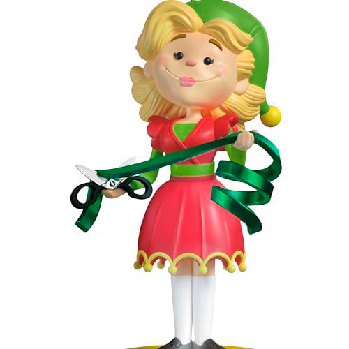 Hallmark Keepsake Christmas Ornament, Elf Collection Jovie with Light and Sound, Christmas Movie Gifts