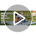 HX&OD Outdoor Picnic Blanket Extra Large, 80”x60” Waterproof Picnic Mat Foldable Camping Blanket Portable with Carry Strap...