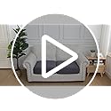 hyha Outdoor Couch Cushion Covers, Sectional Couch Sofa Covers Washable, Jacquard Diamond Lattice, Stretch Sofa Seat Cushi...