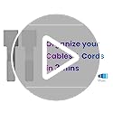 LX IntMfr. Hook and Loop Cable Ties, Self Adhesive Hook and Loop Cable Straps, Sticky-back Cord Organizer, Cable Clip, Hou...