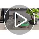 200ml Glass Reservoir Essential Oil Diffuser with Glass Dome Ultrasonic Aromatherapy Diffuser with Four Timer Colorful Lig...