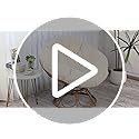 HOMBYS Cover for Papasan Cushion, Soft Slipcover Only (Without Cushion), Removable and Machine Washable Chair Covers with ...