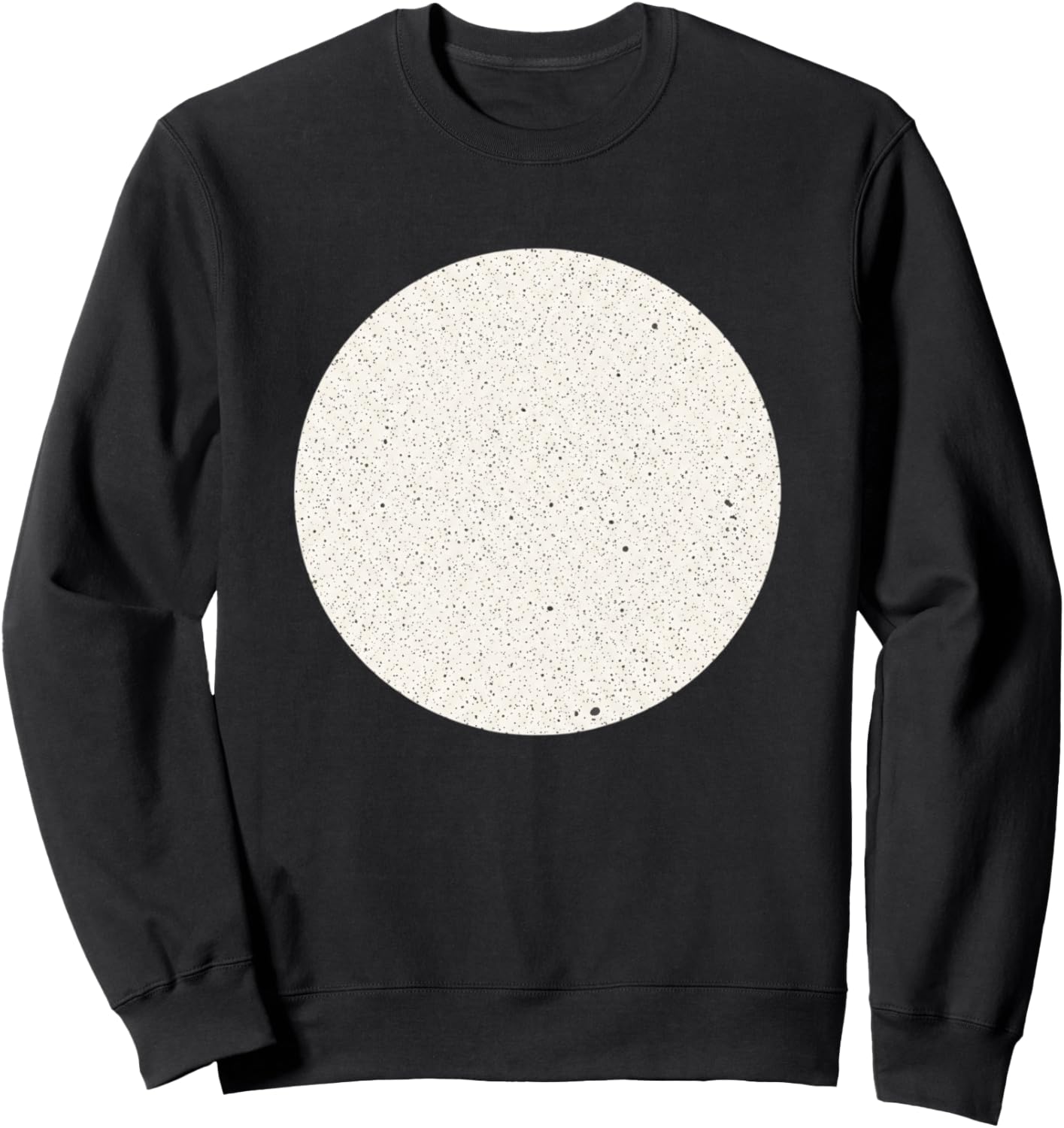 Minimalist Home Decor Speckled Circle, Neutral Abstract, Sc Sweatshirt