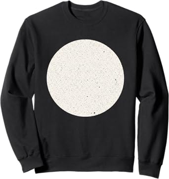 Minimalist Home Decor Speckled Circle, Neutral Abstract, Sc Sweatshirt