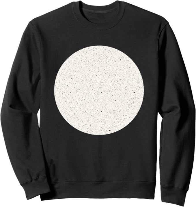 Minimalist Home Decor Speckled Circle, Neutral Abstract, Sc Sweatshirt