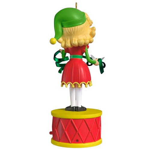 Hallmark Keepsake Christmas Ornament, Elf Collection Jovie with Light and Sound, Christmas Movie Gifts