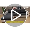 Eismodra Couch Cushion Covers Magic Stretch Sofa Slipcover for 3 Cushion Couch Dogs Pet L Shape 2 Seat Replacement Furnitu...