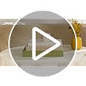 JARLINK Aesthetic Decorative Books, Set of 3 Linen Faux Books for Coffee Table, Bookshelf or Mantle Decor, Stylish Book St...