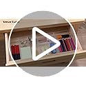 SMARTAKE 13-Piece Drawer Organizer with Non-Slip Silicone Pads, 5-Size Desk Drawer Organizer Trays Storage Tray for Makeu...