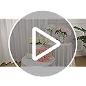 U'Artlines 2 Bouquet 10 Heads Artificial Peony Silk Flower Leaf Home Office Wedding Party Festival Bar Decor (Cream White)