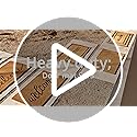 KANKUN Coco Coir Door Mat with Heavy Duty Backing, Welcome Doormat (17" x 30"), Doormat Entrance (Lavender Floral)