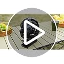 Gaiatop Portable Camping Fan with LED Lantern, 360°Rotation and Clip on for Desk, 4000mAh USB Rechargeable Battery Powere...
