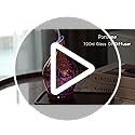 Porseme 150ml Essential Oil Diffuser Hand-Blown Glass Aroma Diffusor, Aromatherapy Unltrasonic Cool Mist deffuser, 7 Color...