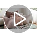 MIULEE Faux Fur Plush Decorative Throw Pillow Covers 18x18 Set of 4, Spring Modern Soft Fuzzy Coastal Striped Cushion Cove...