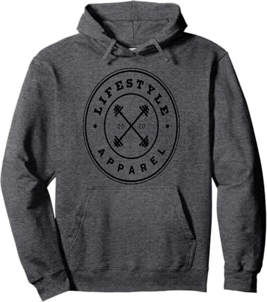 Lifestyle Apparel Fitness Circle Logo Pullover Hoodie
