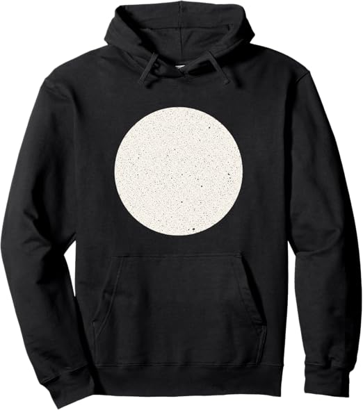 Minimalist Home Decor Speckled Circle, Neutral Abstract, Sc Pullover Hoodie