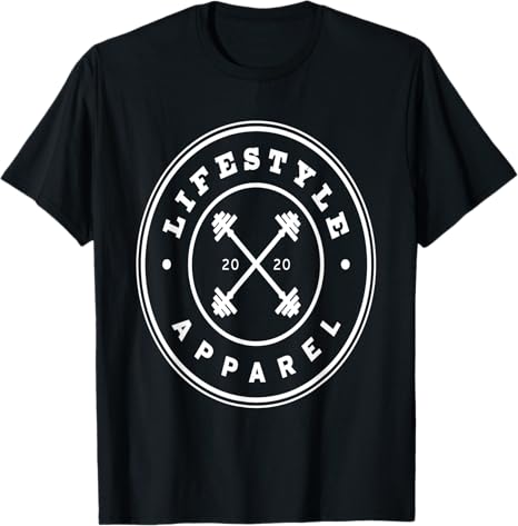 Lifestyle Apparel White Circle Logo T-Shirt