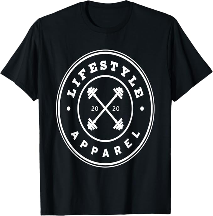 Lifestyle Apparel White Circle Logo T-Shirt