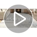 SAFAVIEH Area Rug 6x8 - Adirondack Collection - Ivory & Slate, Distressed Vintage Floral Design, Non-Shedding & Easy to Cl...