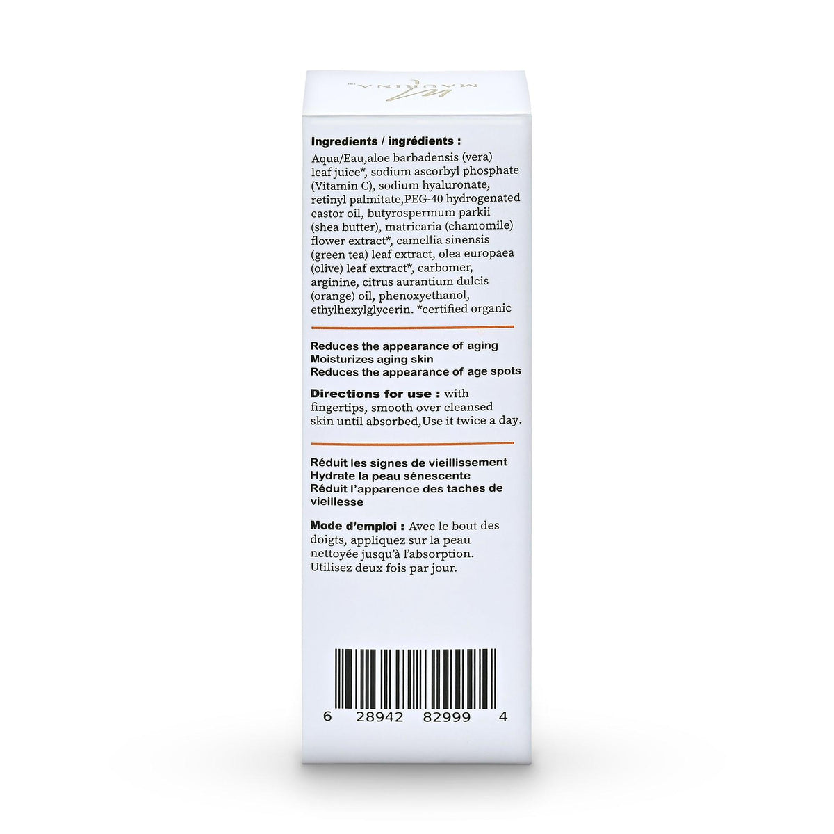 Sérum Visage Vitamine C 20% | Acide Hyaluronique & Rétinol | Maurina