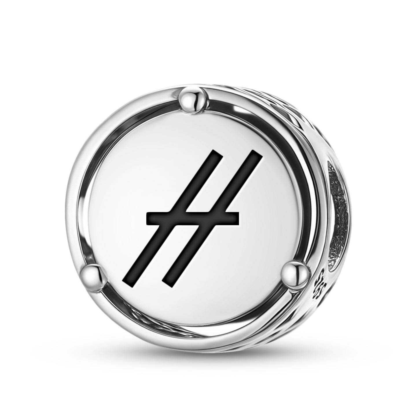 925 Sterling Silver Astrology Contra-Parallels Charms For Bracelets & Necklaces Pendants Beads Jewelry Fit Pan Bracelet Bible Verse Charm Prayer Faith Religious Gifts For Women