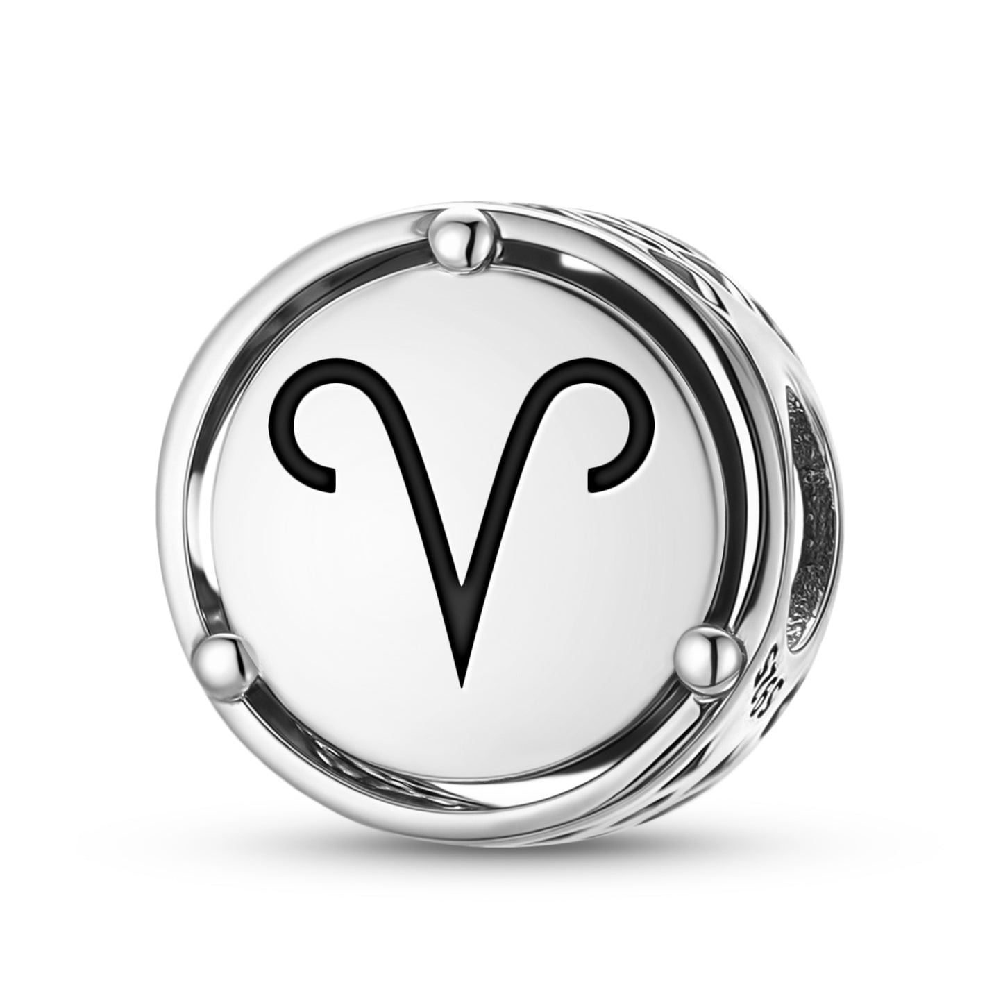 925 Sterling Silver Astrology Aries Charms For Bracelets & Necklaces Pendants Beads Jewelry Fit Pan Bracelet Bible Verse Charm Prayer Faith Religious Gifts For Women