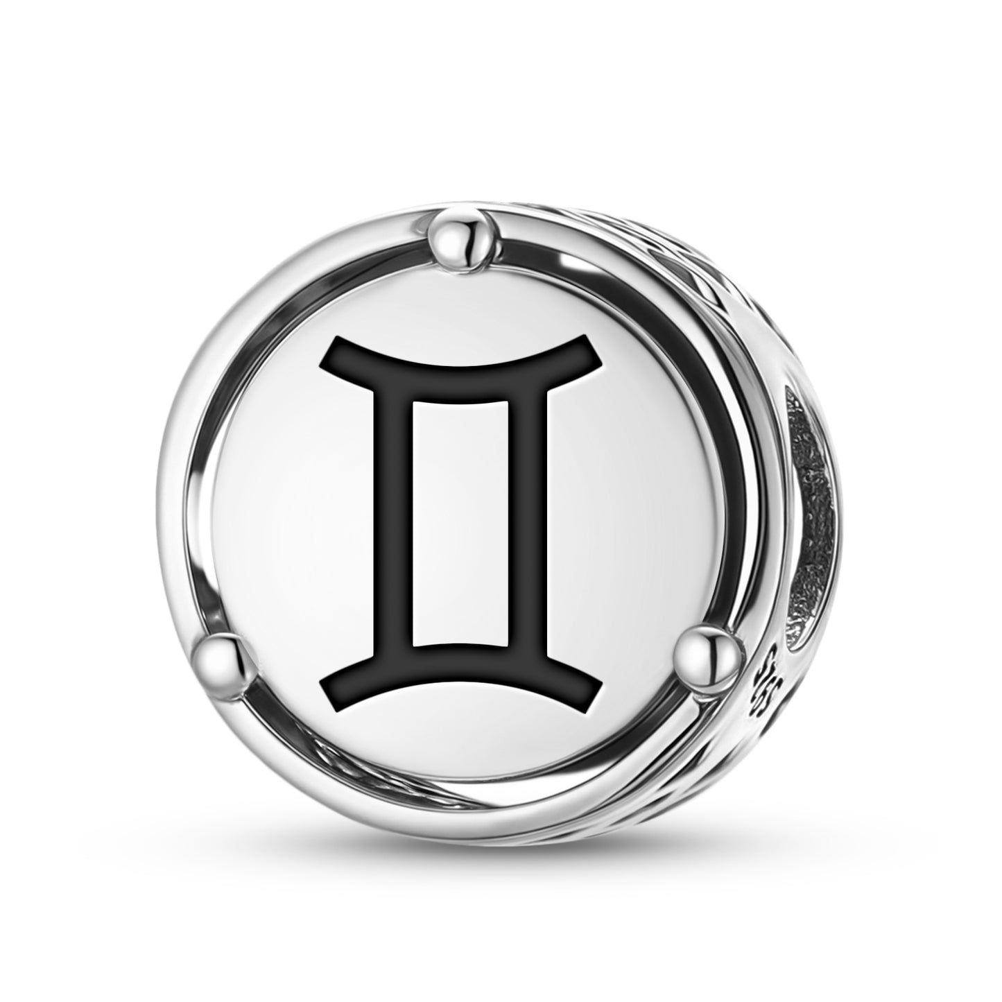 925 Sterling Silver Astrology Gemini Charms For Bracelets & Necklaces Pendants Beads Jewelry Fit Pan Bracelet Bible Verse Charm Prayer Faith Religious Gifts For Women