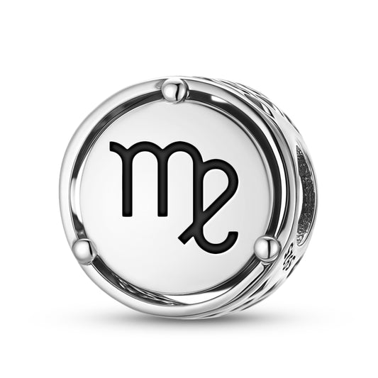 925 Sterling Silver Astrology Virgo Charms For Bracelets & Necklaces Pendants Beads Jewelry Fit Pan Bracelet Bible Verse Charm Prayer Faith Religious Gifts For Women