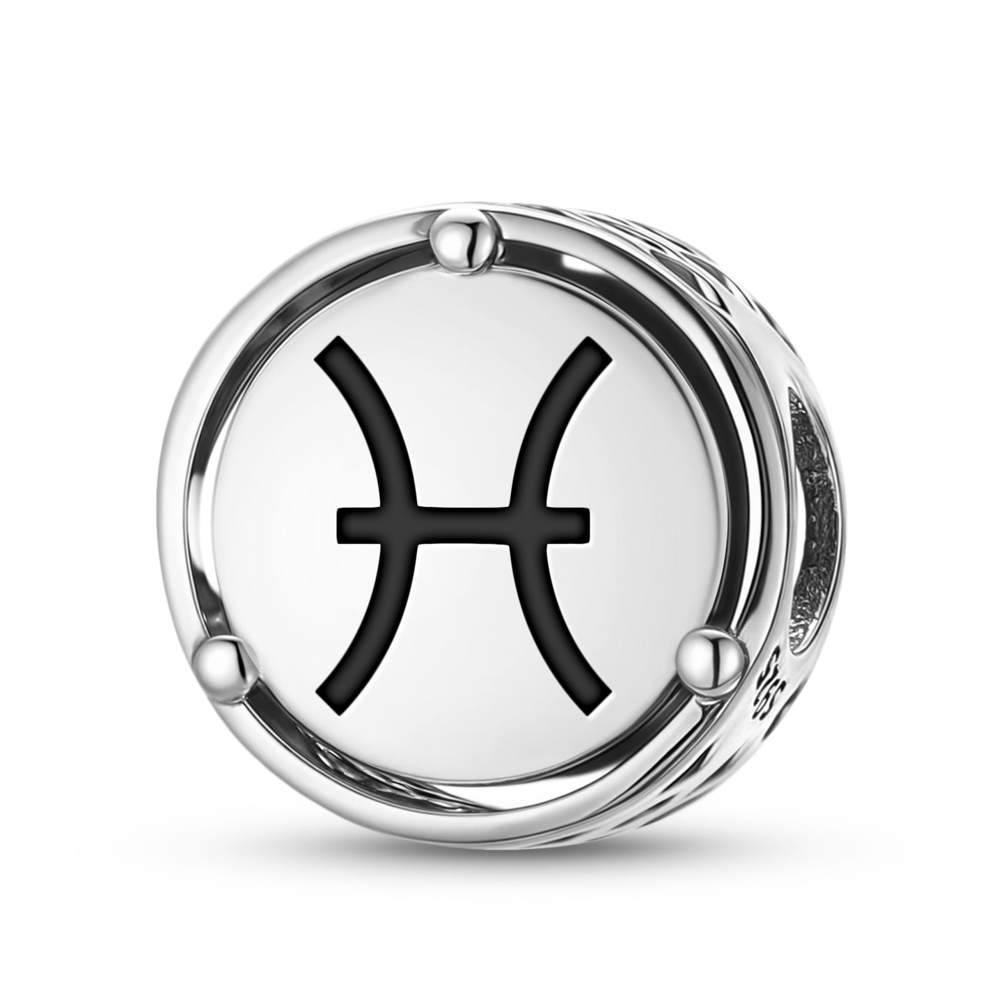 925 Sterling Silver Astrology Pisces Charms For Bracelets & Necklaces Pendants Beads Jewelry Fit Pan Bracelet Bible Verse Charm Prayer Faith Religious Gifts For Women