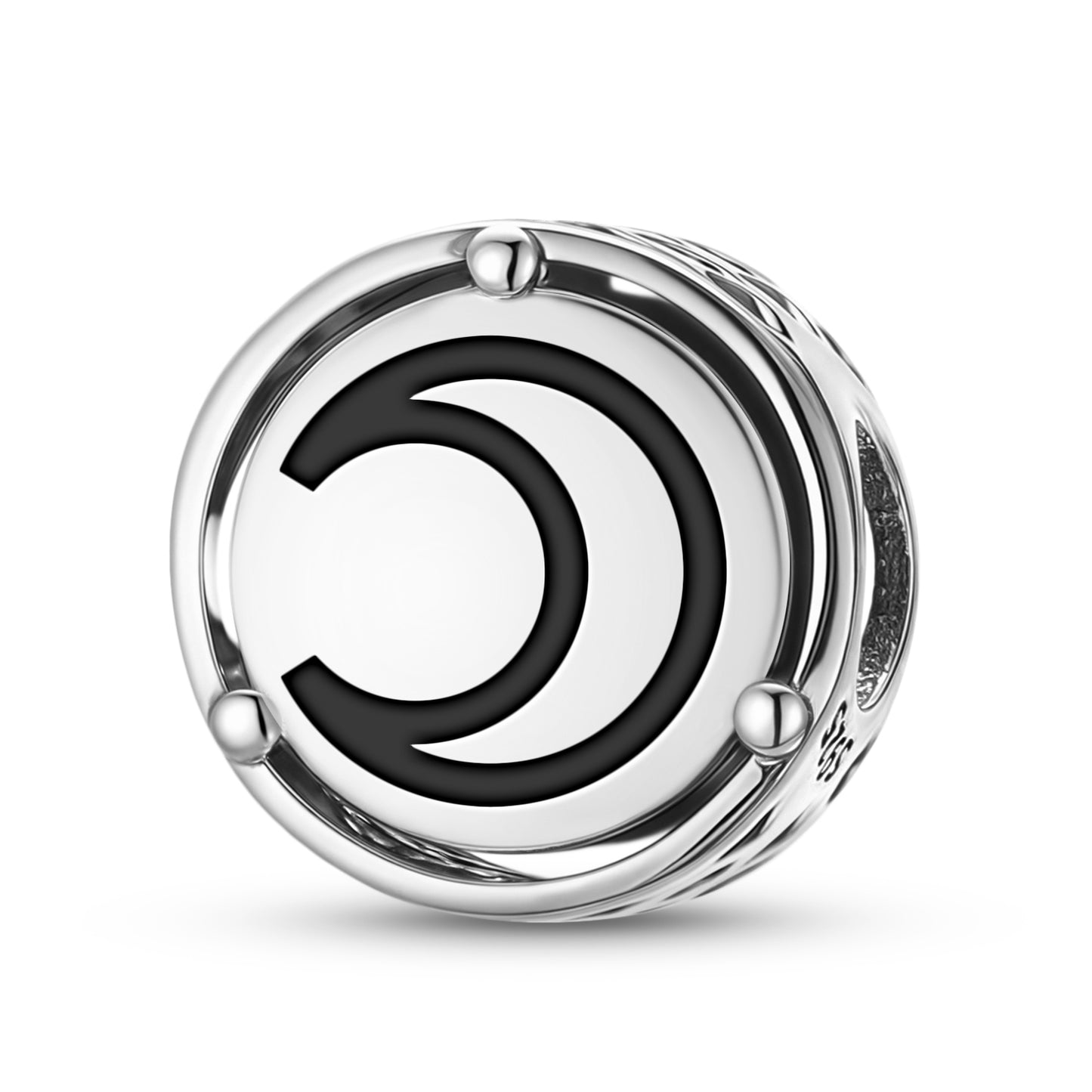 925 Sterling Silver Astrology Moon Charms For Bracelets & Necklaces Pendants Beads Jewelry Fit Pan Bracelet Bible Verse Charm Prayer Faith Religious Gifts For Women