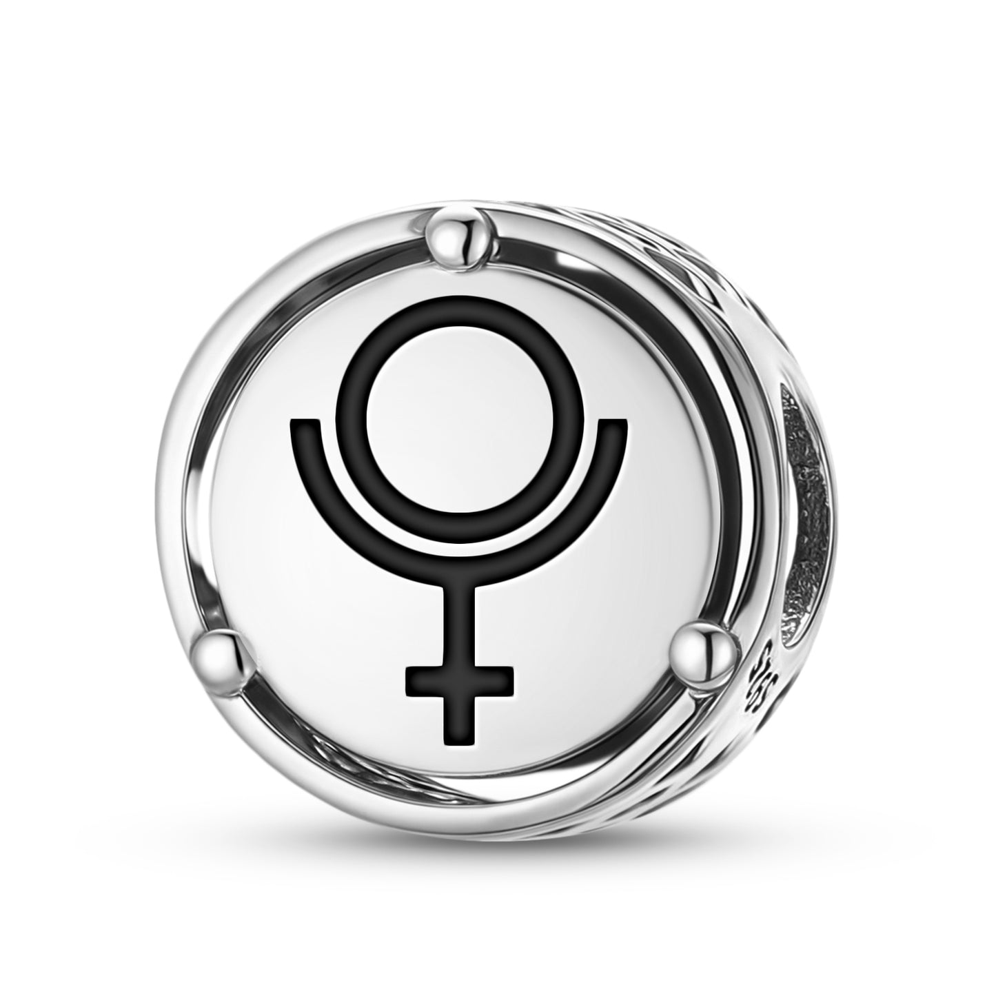 925 Sterling Silver Astrology Pluto Charms For Bracelets & Necklaces Pendants Beads Jewelry Fit Pan Bracelet Bible Verse Charm Prayer Faith Religious Gifts For Women