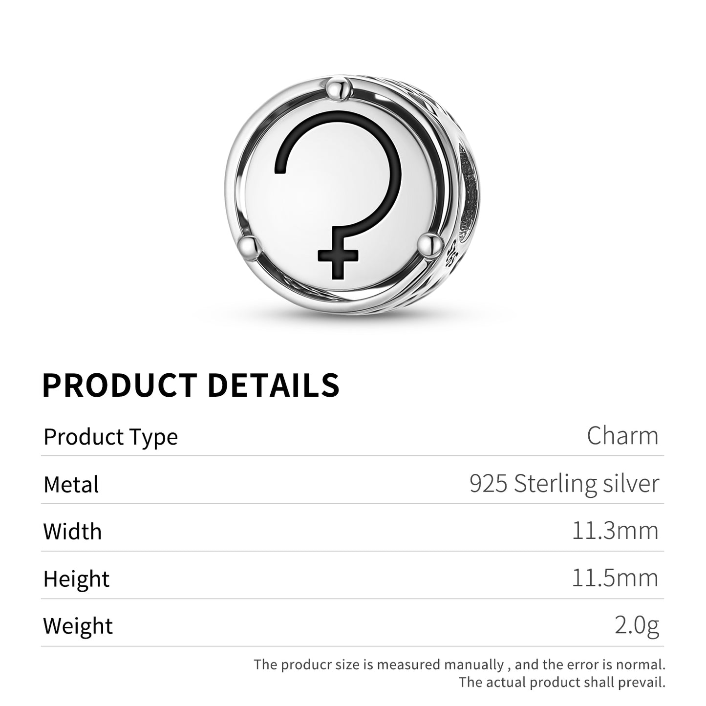 925 Sterling Silver Astrology Ceres Charms For Bracelets & Necklaces Pendants Beads Jewelry Fit Pan Bracelet Bible Verse Charm Prayer Faith Religious Gifts For Women