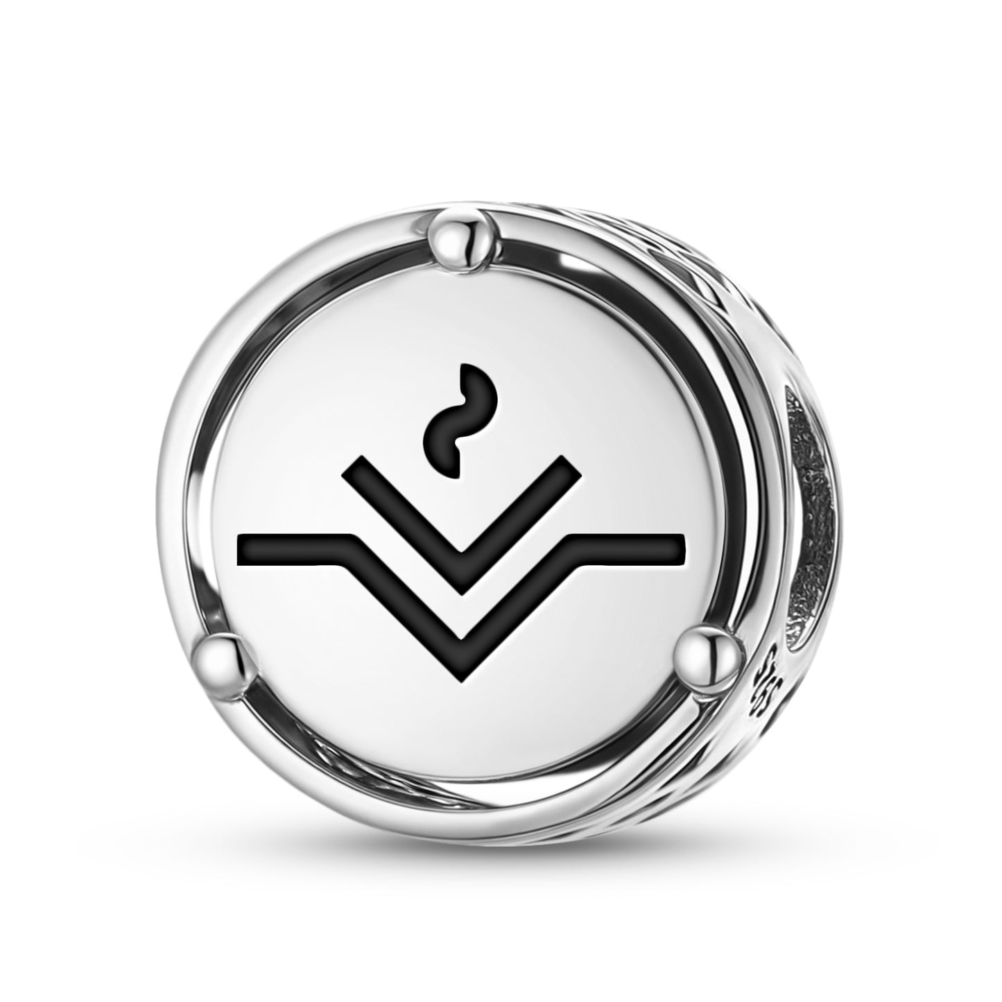 925 Sterling Silver Astrology Vesta Charms For Bracelets & Necklaces Pendants Beads Jewelry Fit Pan Bracelet Bible Verse Charm Prayer Faith Religious Gifts For Women