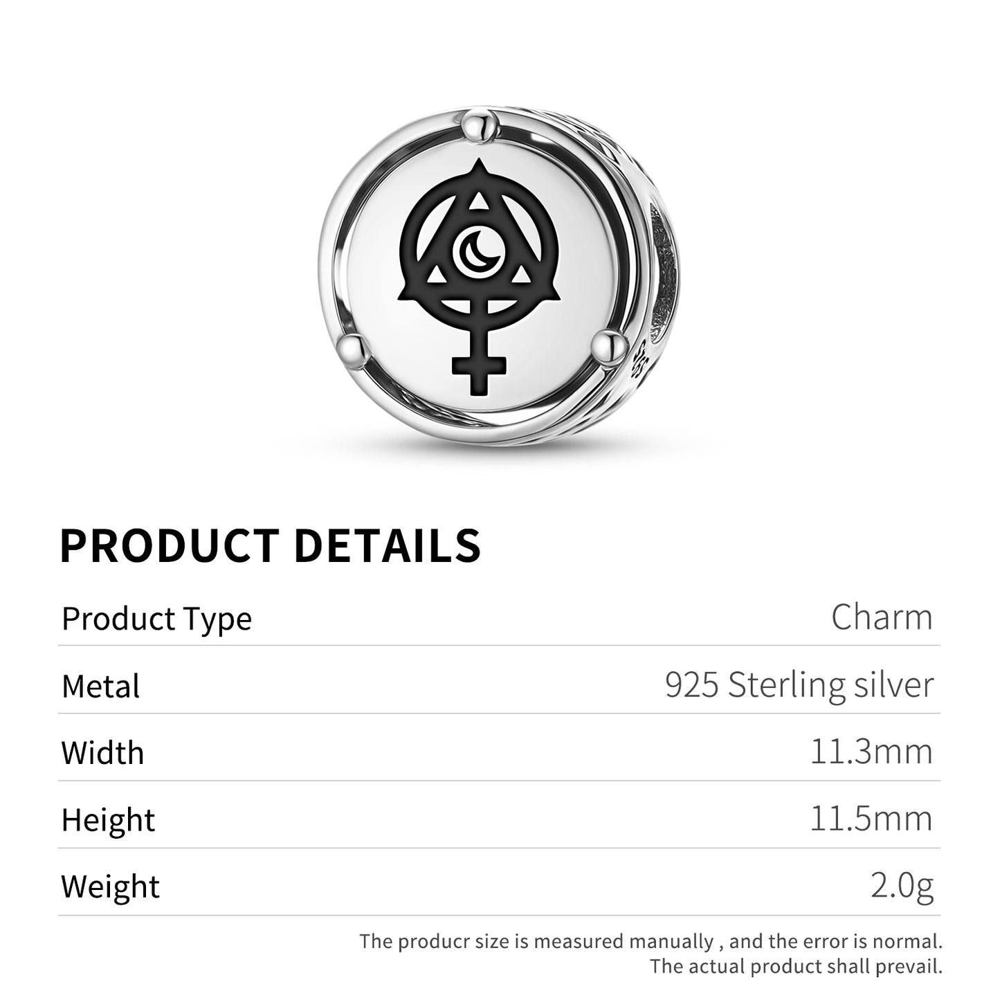 925 Sterling Silver Tarot The Empress Charms For Bracelets & Necklaces Pendants Beads Jewelry Fit Pan Bracelet Bible Verse Charm Prayer Faith Religious Gifts For Women