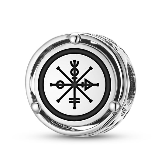 925 Sterling Silver Tarot The Wheel Of Fortune Charms For Bracelets & Necklaces Pendants Beads Jewelry Fit Pan Bracelet Bible Verse Charm Prayer Faith Religious Gifts For Women