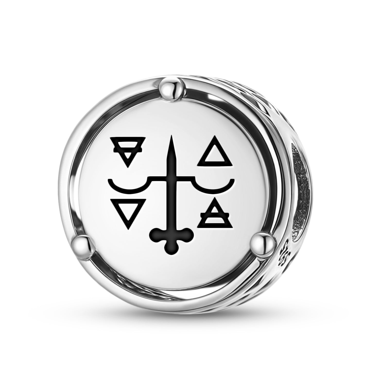 925 Sterling Silver Tarot The Justice Charms For Bracelets & Necklaces Pendants Beads Jewelry Fit Pan Bracelet Bible Verse Charm Prayer Faith Religious Gifts For Women