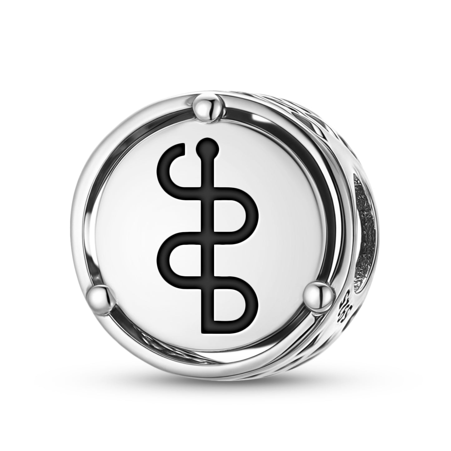 925 Sterling Silver Greek Mythology Asclepius Aesculapius Charms For Bracelets & Necklaces Pendants Beads Jewelry Fit Pan Bracelet Bible Verse Charm Prayer Faith Religious Gifts For Women