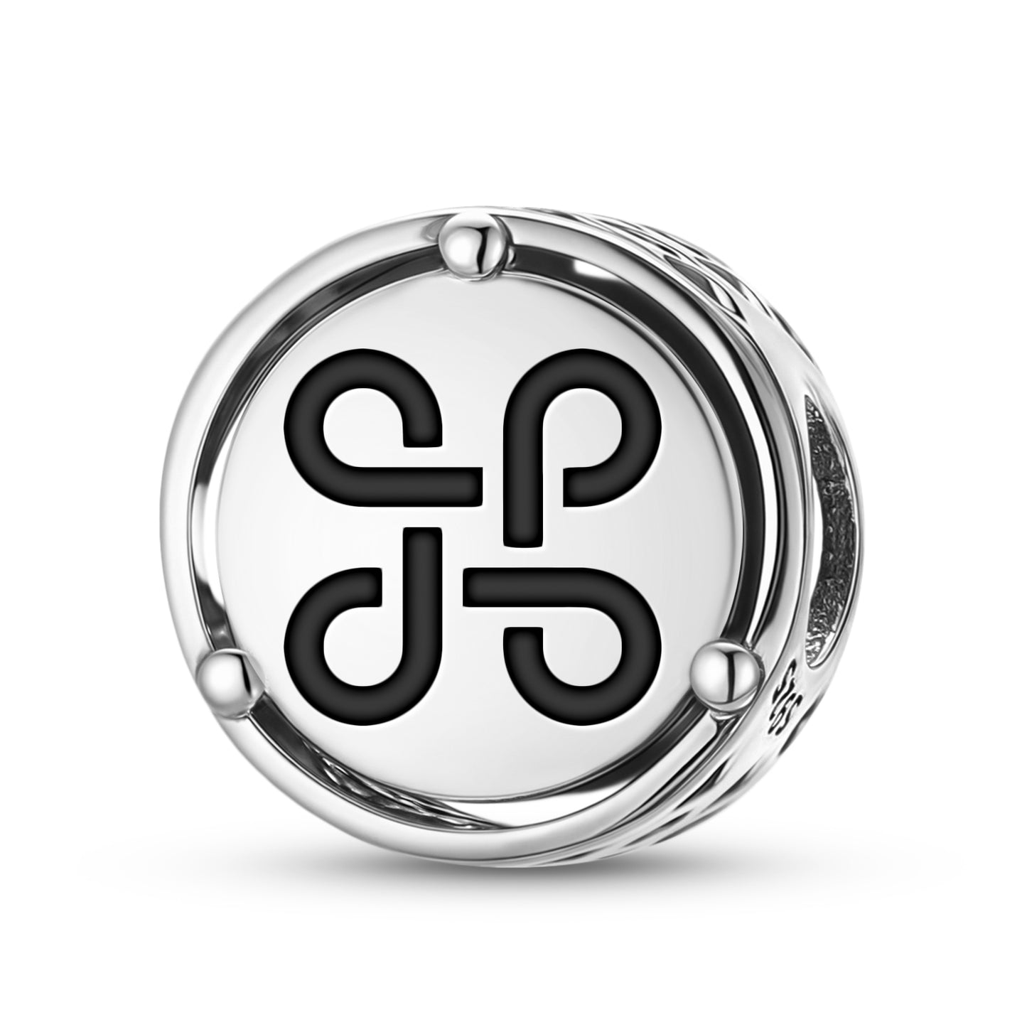 925 Sterling Silver Celtic Bowen Knot Charms For Bracelets & Necklaces Pendants Beads Jewelry Fit Pan Bracelet Bible Verse Charm Prayer Faith Religious Gifts For Women