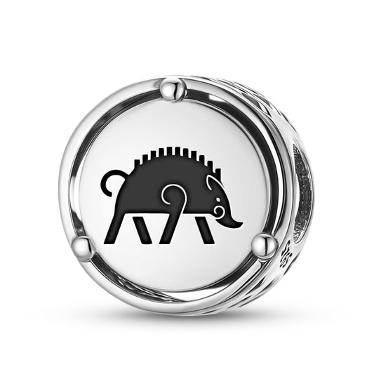 925 Sterling Silver Celtic The Boar Charms For Bracelets & Necklaces Pendants Beads Jewelry Fit Pan Bracelet Bible Verse Charm Prayer Faith Religious Gifts For Women