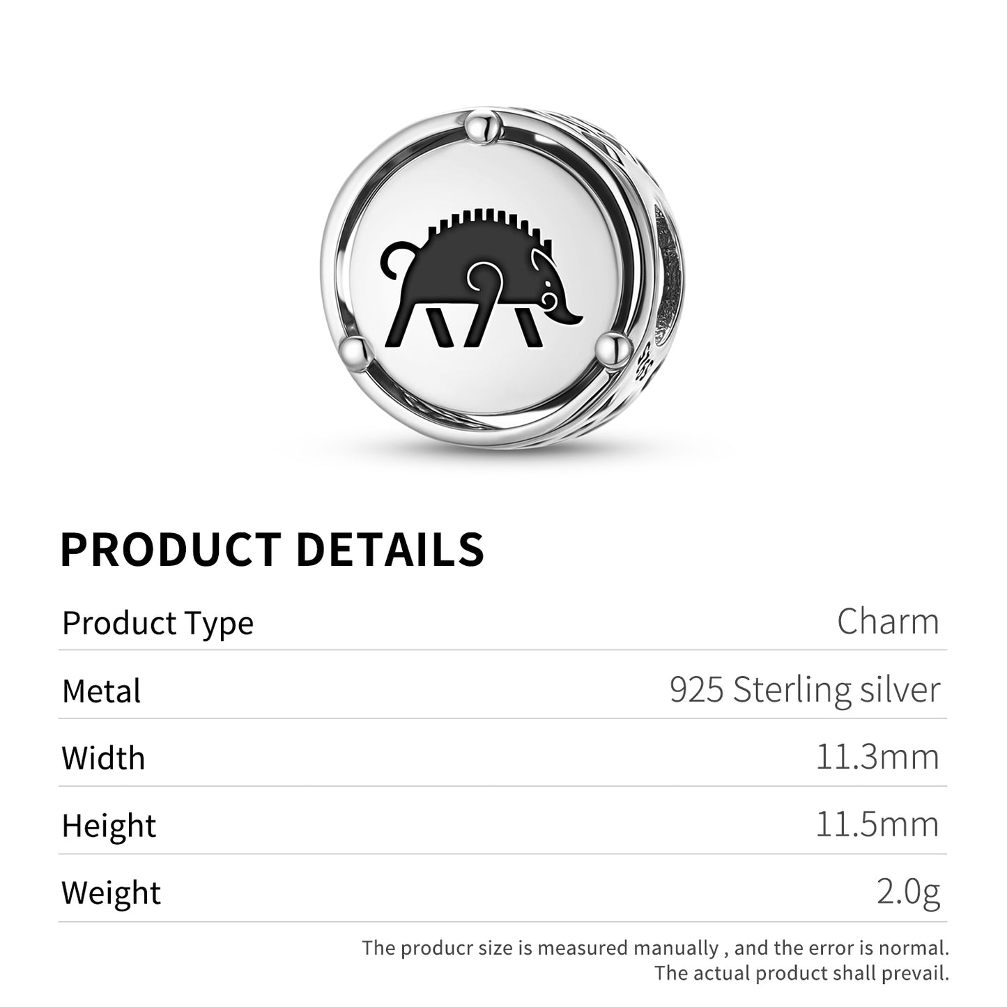 925 Sterling Silver Celtic The Boar Charms For Bracelets & Necklaces Pendants Beads Jewelry Fit Pan Bracelet Bible Verse Charm Prayer Faith Religious Gifts For Women