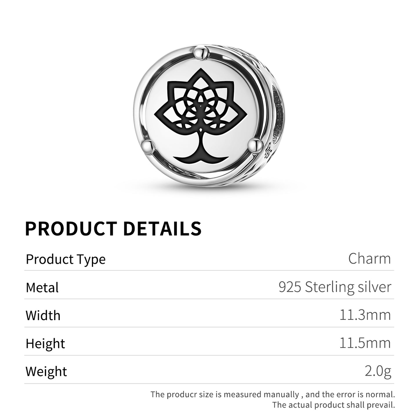 925 Sterling Silver Celtic The Tree Of Life Charms For Bracelets & Necklaces Pendants Beads Jewelry Fit Pan Bracelet Bible Verse Charm Prayer Faith Religious Gifts For Women