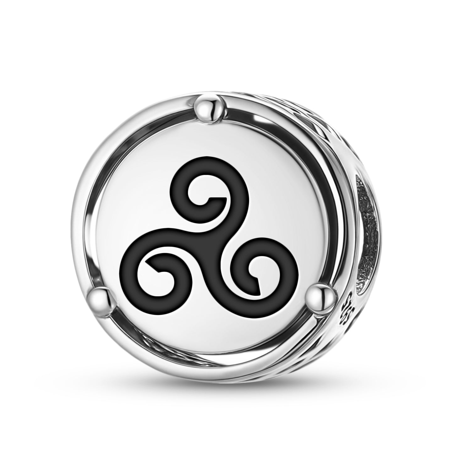 925 Sterling Silver Celtic Triskeles Celtic Love Knot Charms For Bracelets & Necklaces Pendants Beads Jewelry Fit Pan Bracelet Bible Verse Charm Prayer Faith Religious Gifts For Women