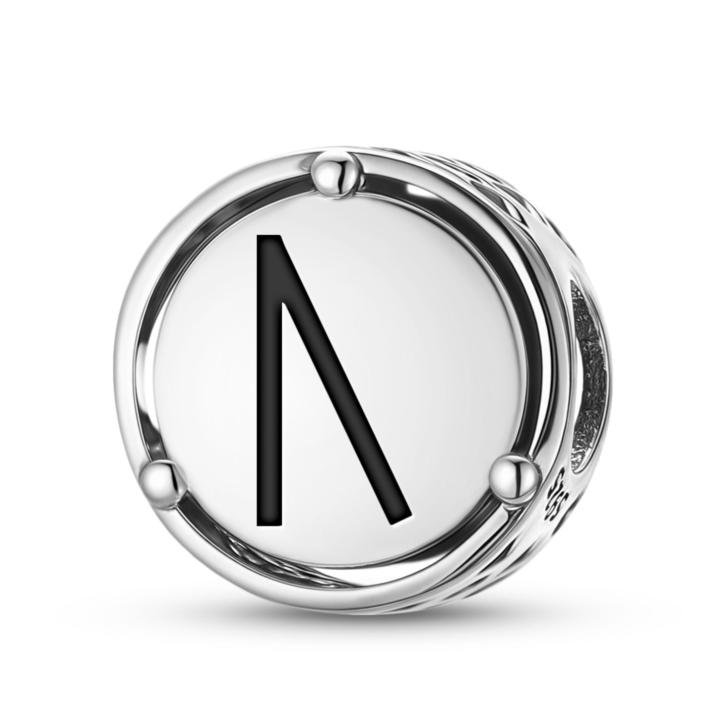 925 Sterling Silver Norse Runes Uruz Charms For Bracelets & Necklaces Pendants Beads Jewelry Fit Pan Bracelet Bible Verse Charm Prayer Faith Religious Gifts For Women